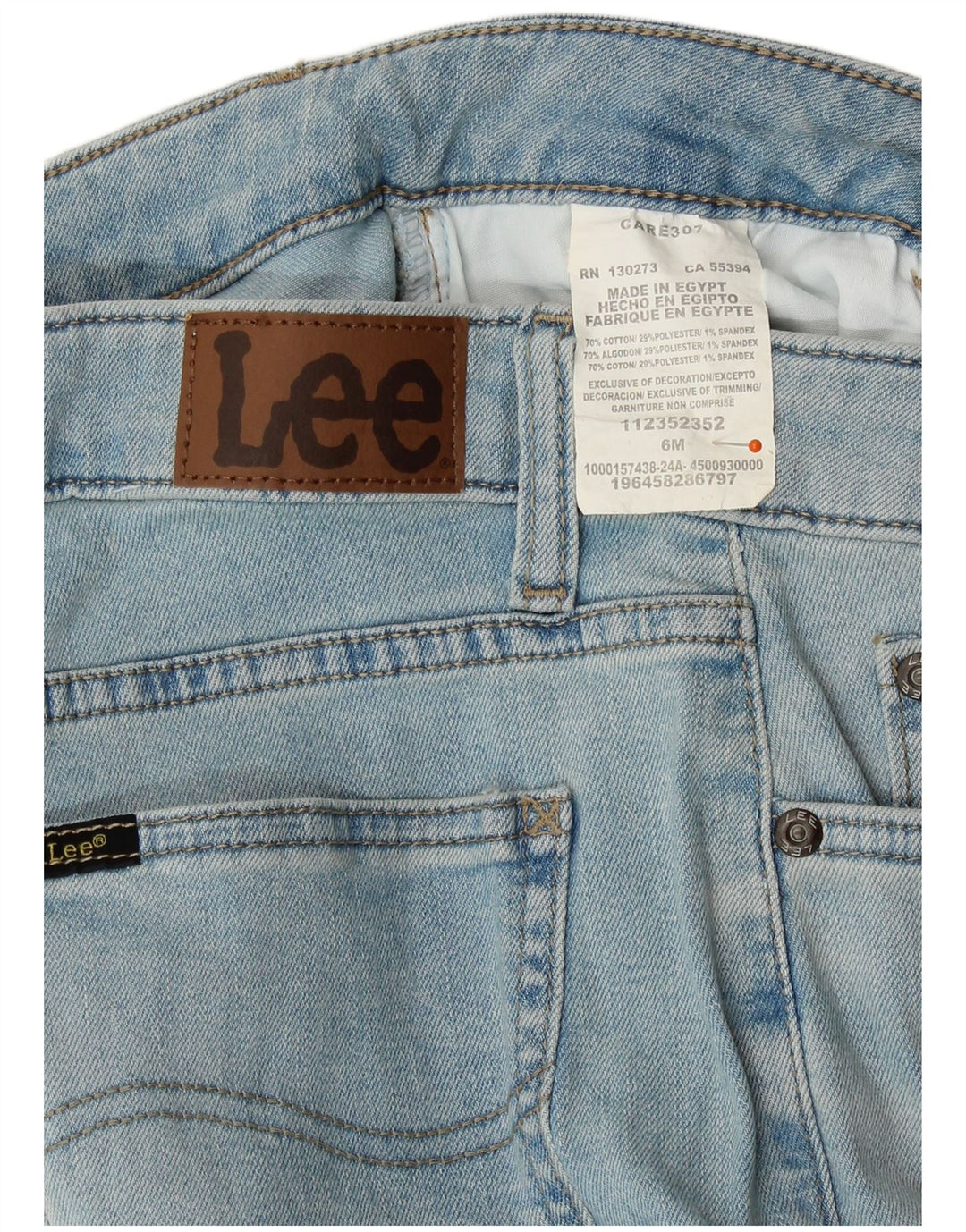 Pantaloni scurți din blugi pentru femei Lee US 6 Medium W28 Bumbac albastru