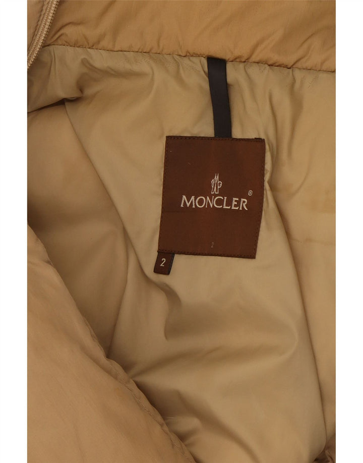 Palton căptușit pentru femei Moncler Mărimea 2 Poliamidă Bej Mediu