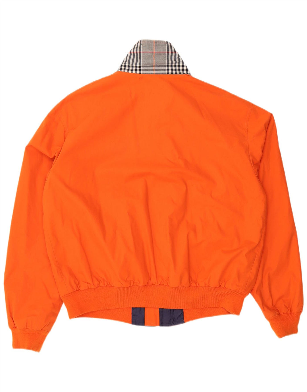 MACKINTOSH Bomber Jacket pentru bărbați UK 44 2XL Orange Check Bumbac