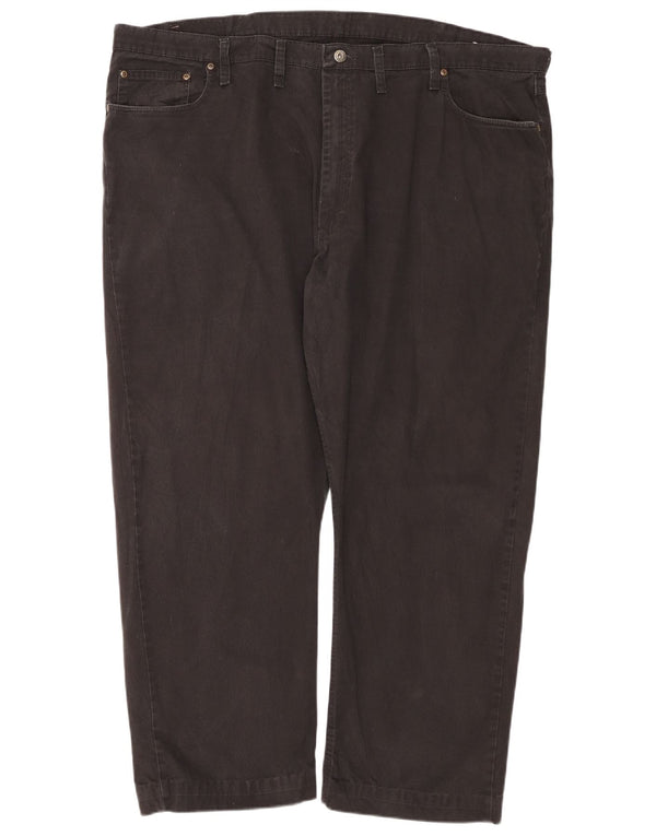 WRANGLER Blugi drepti pentru bărbați W46 L30 bumbac negru