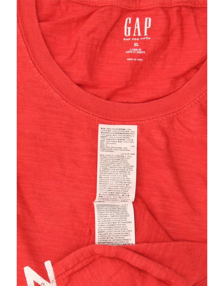 Tricou grafic Gap pentru bărbați Top XL Bumbac roșu