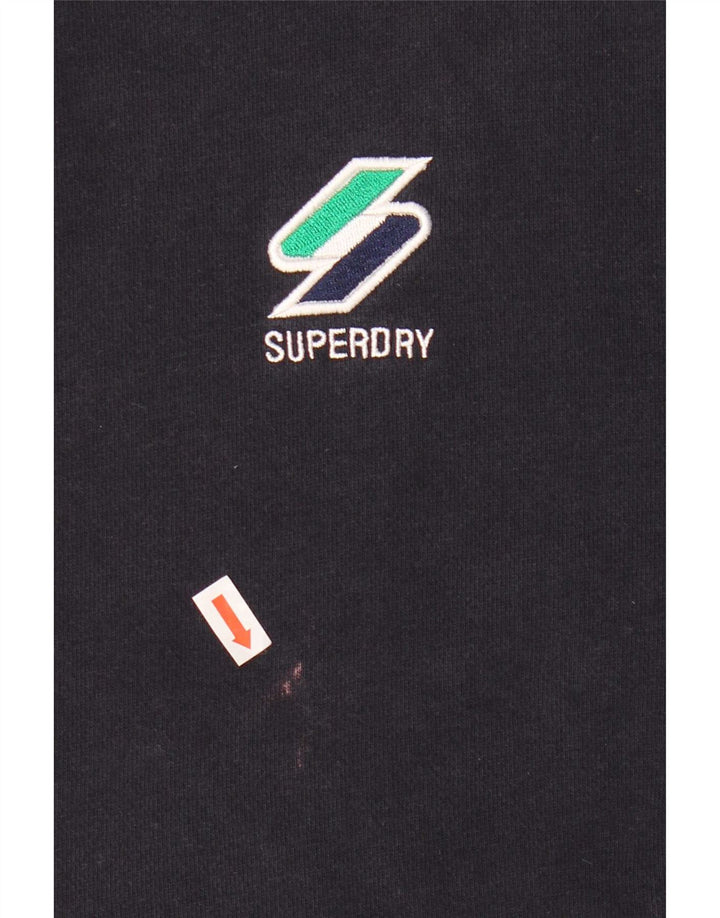 Pulover Superdry pentru damă UK 14 mare, albastru bleumarin, bumbac