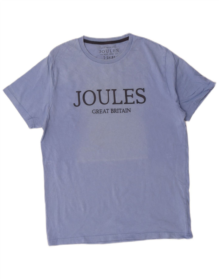 Tricou grafic pentru bărbați Joules Top din bumbac albastru mediu