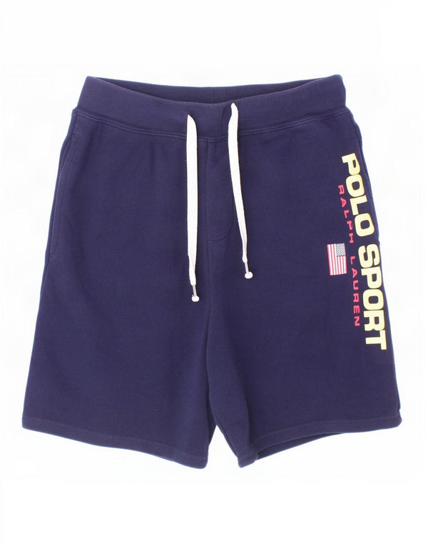 Pantaloni scurți sport grafic Polo Ralph Lauren pentru băieți 14-15 ani, mari, bleumarin
