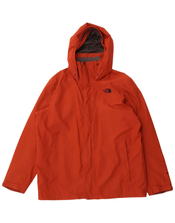 The NORTH FACE Jachetă de ploaie pentru bărbați Gore-Tex cu glugă UK 42 XL Portocaliu poliester