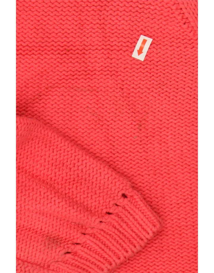 EDDIE BAUER Womens Oversized Boat Neck Jumper Sweater UK 10 Small Pink Vintage Eddie Bauer and Second-Hand Eddie Bauer from Messina Hembry 