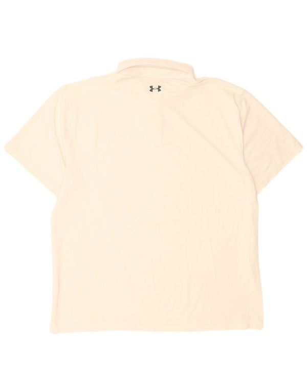 Tricou polo pentru bărbați Under Armour 2XL alb