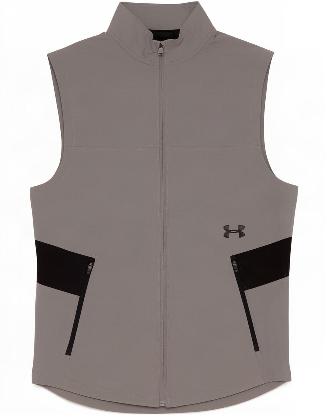 Jachetă de trening fără mâneci pentru bărbați Under Armour, gri mic, color block