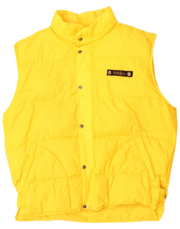 Gilet căptușit pentru bărbați Vintage UK 44 2XL Yellow Nylon