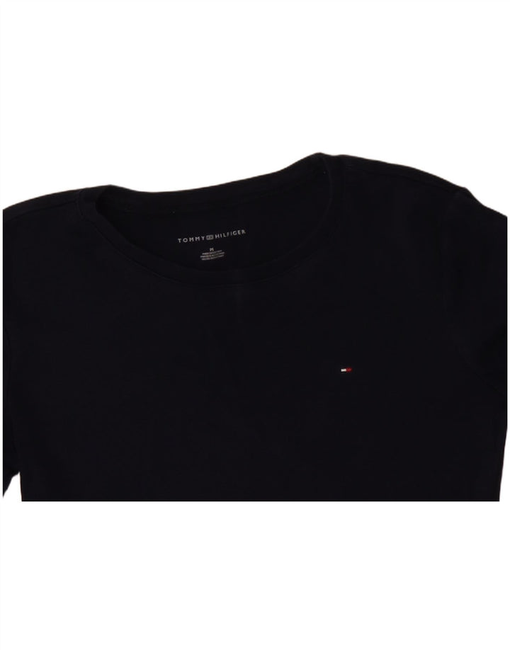 TOMMY HILFIGER Top pentru femei cu mânecă lungă UK 12 Medium bleumarin Bumbac