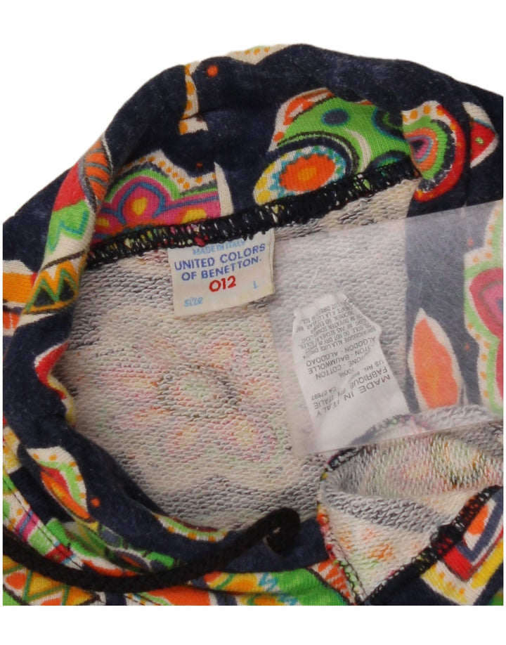 BENETTON Fete Pulover Pulover 11-12 Ani Mare Bleumarin Floral