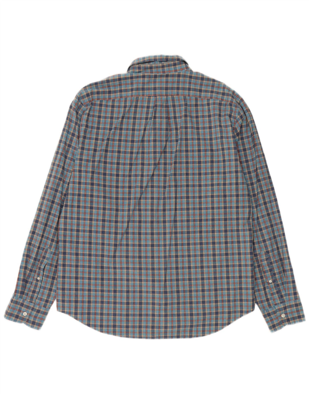Cămașă clasică pentru bărbați J. Crew, bumbac cu carouri mari, albastre
