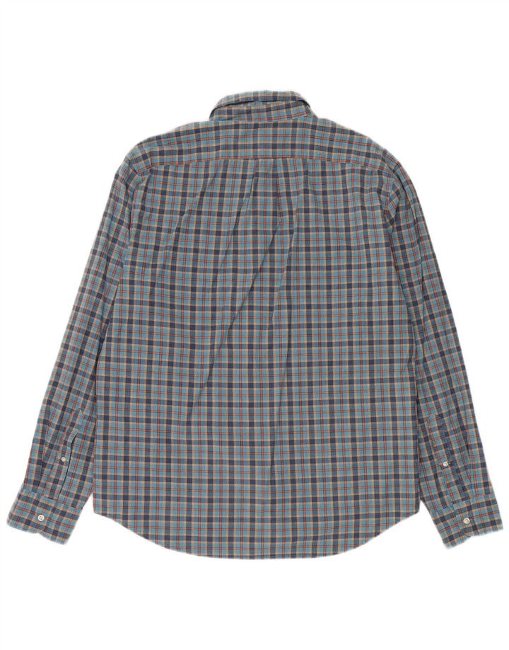 Cămașă clasică pentru bărbați J. Crew, bumbac cu carouri mari, albastre