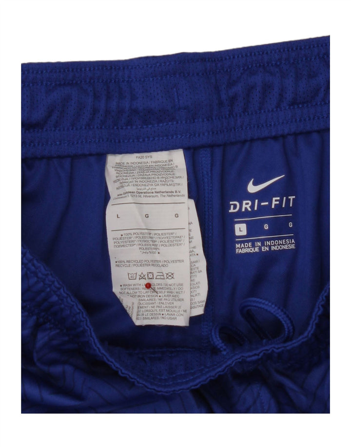 Pantaloni scurți sport Nike Dri Fit Graphic pentru bărbați, mari, albastru, din poliester