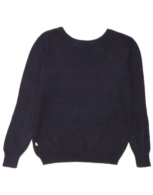 Pulover pentru femei Adidas Graphic Boat Gât UK 12 Medium Bleumarin