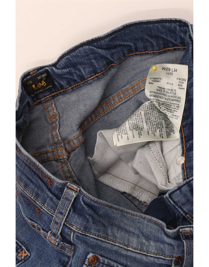 Blugi Lee Luke Slim pentru femei W29 L28 Bumbac albastru