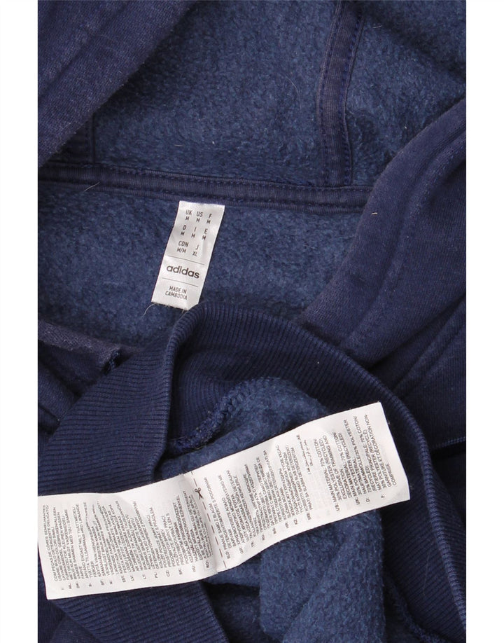 Pulover ADIDAS pentru bărbați, bumbac, albastru bleumarin mediu