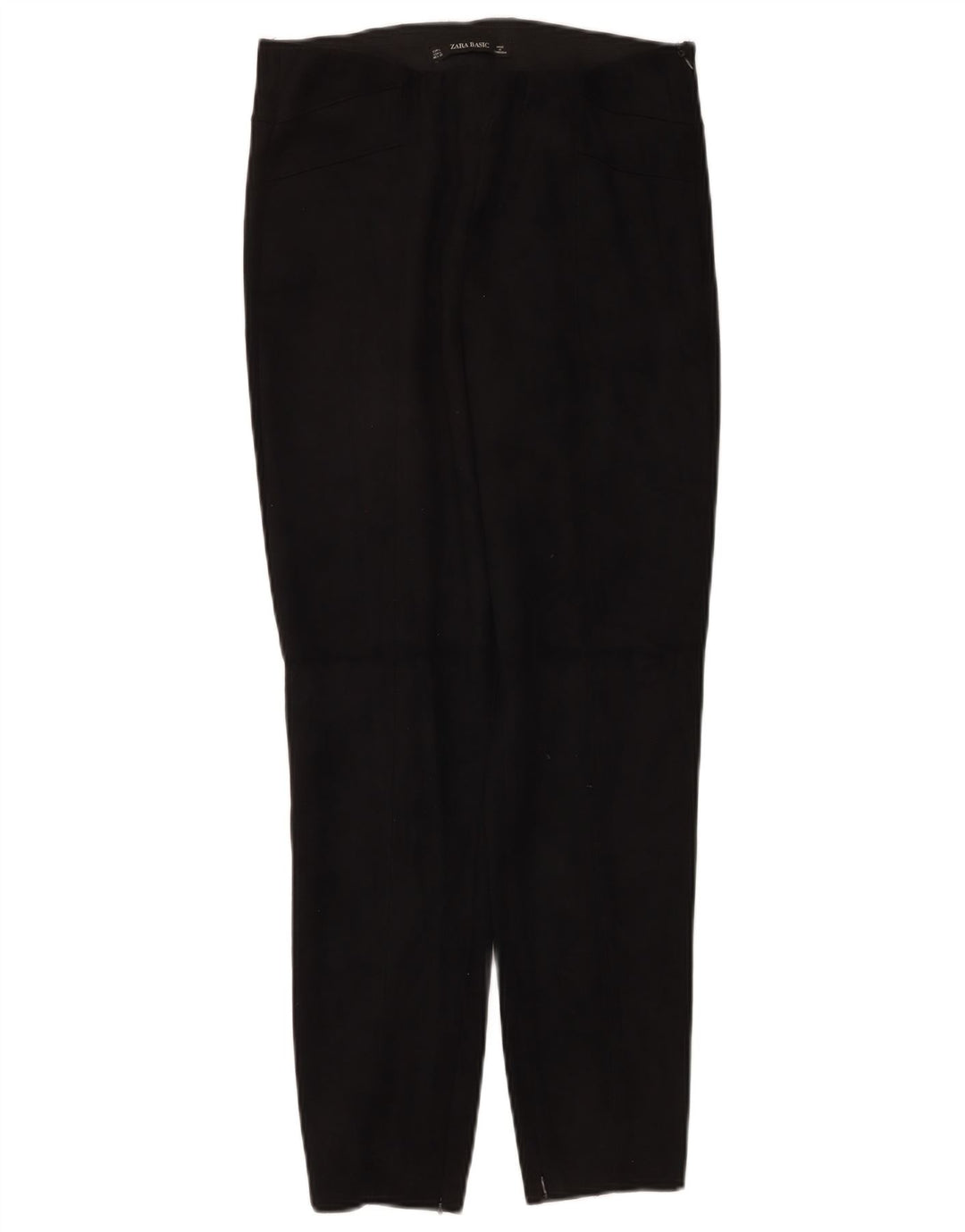 Pantaloni casual slim pentru femei Zara L30 L27 Negru Poliester