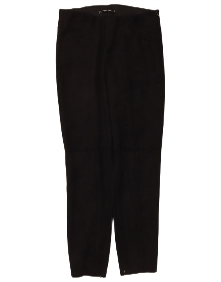 Pantaloni casual slim pentru femei Zara L30 L27 Negru Poliester