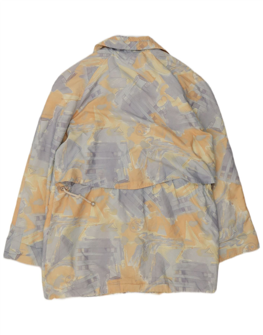 Jachetă vintage pentru damă, cu model abstract, ruptură de vânt EU 42 mare, multicoloră