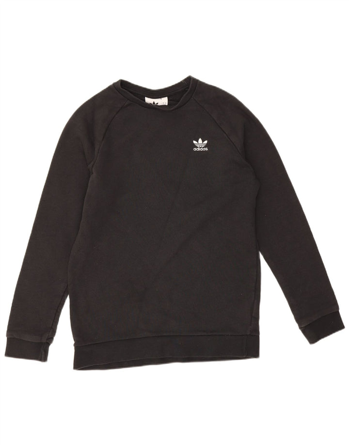 Hanorac pentru bărbați Adidas Jumper mic, negru, bumbac