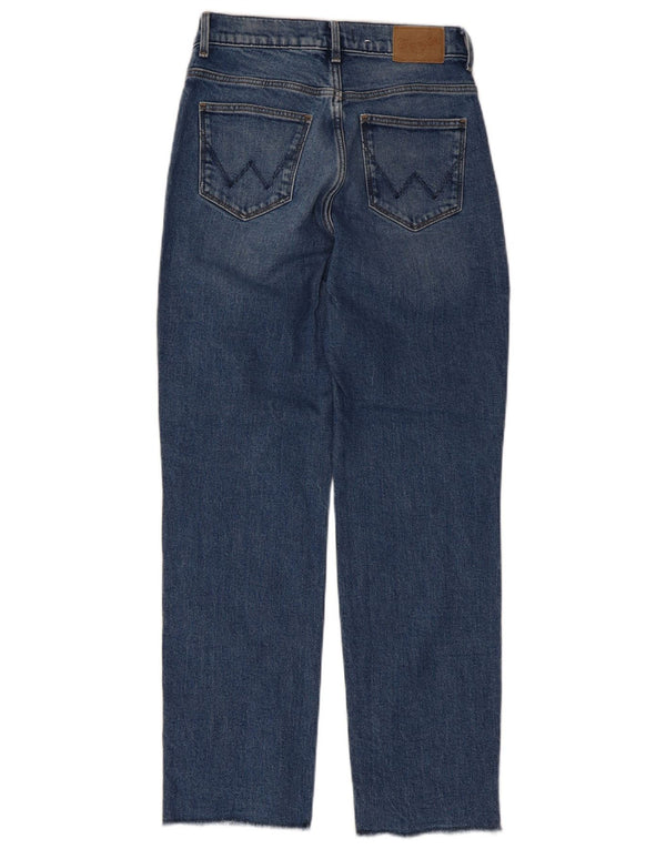 Blugi drepti pentru femei Wrangler W26 L28 Bumbac albastru