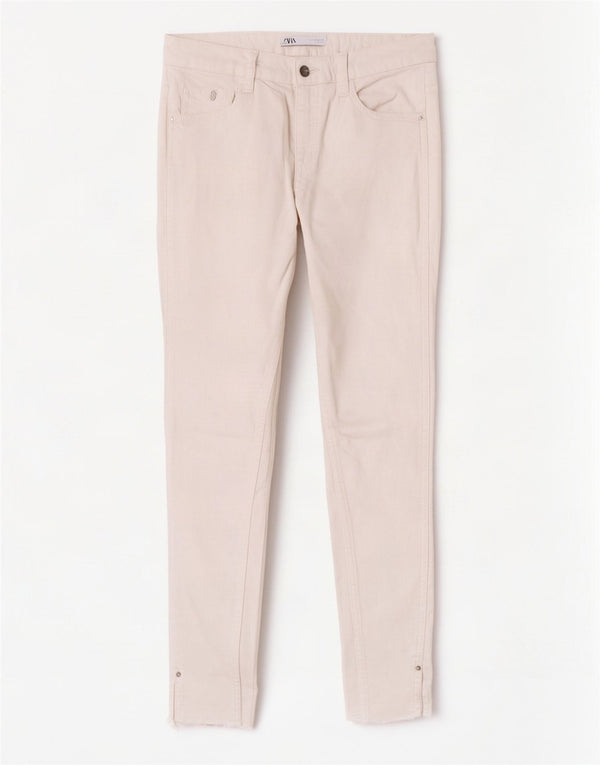 Blugi skinny dama Zara EU 38 Mici L28 L27 Alb
