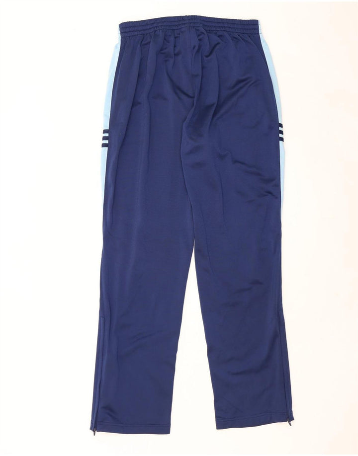 Pantaloni de trening Adidas pentru bărbați Marea Britanie 44/46, mare, albastru bleumarin, bumbac color bloc