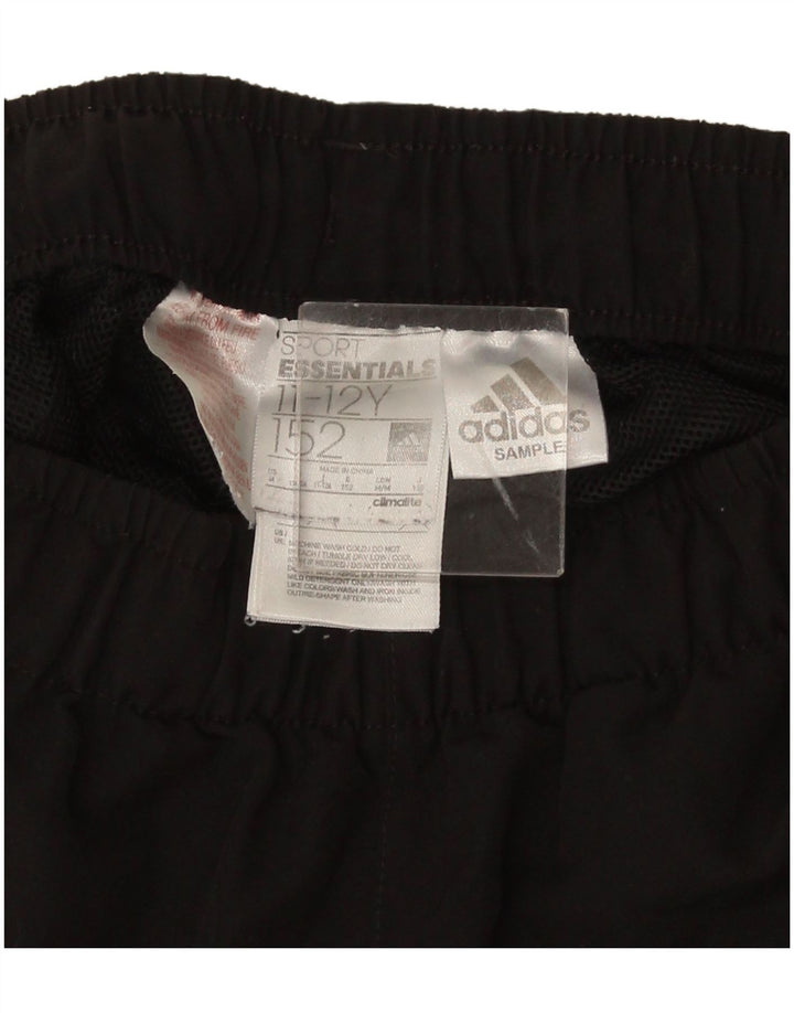Pantaloni scurți sport adidas băieți 11-12 ani poliester negru