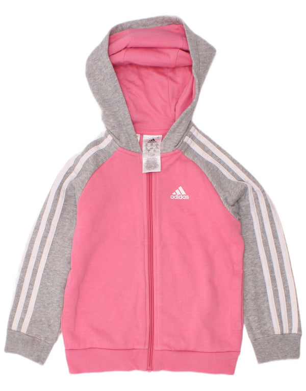 Pulover Adidas Fete 5-6 Ani Roz Colorblock Bumbac