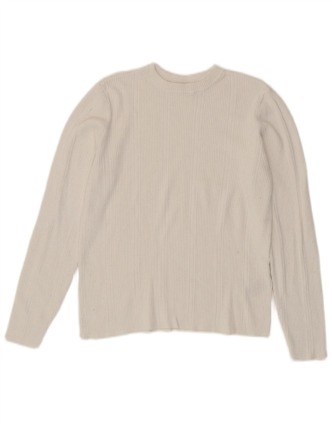 Marks & Spencer Crop Top pentru femei cu mânecă lungă UK 14 Medium White Viscose