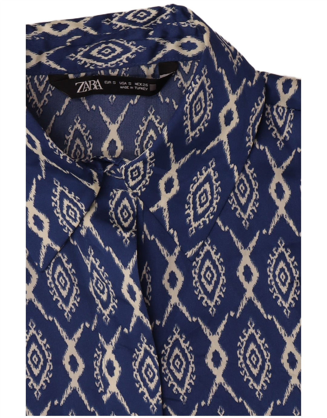 Cămașă pentru femei Zara UK 10 Small Blue Ikat