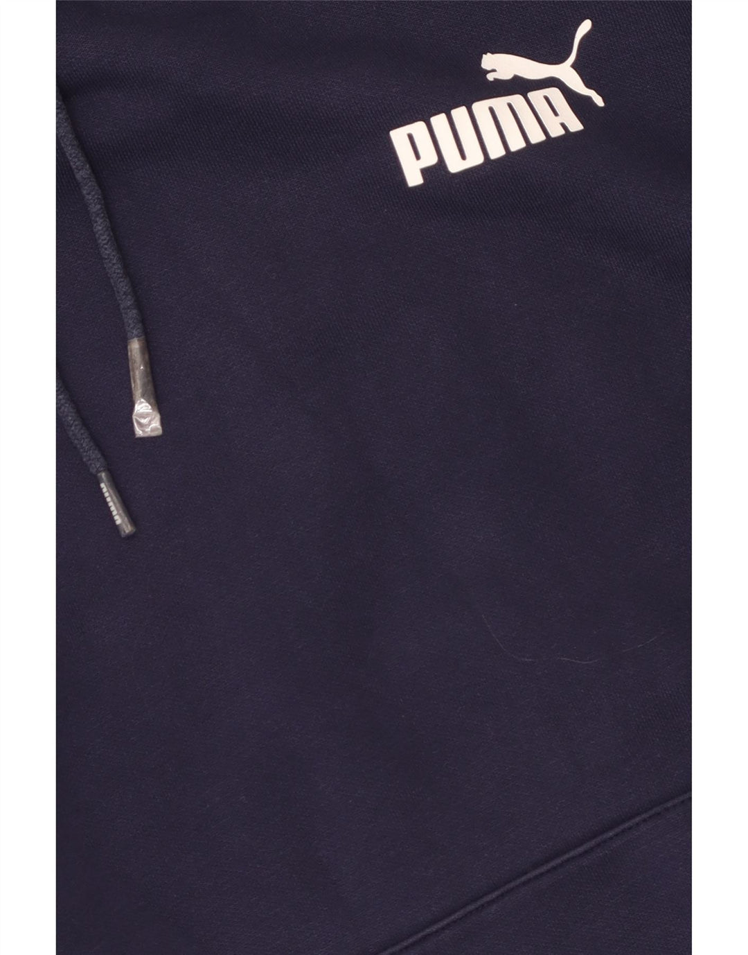 Pulover pentru bărbați Puma Graphic Hoodie Jumper mediu din bumbac bleumarin