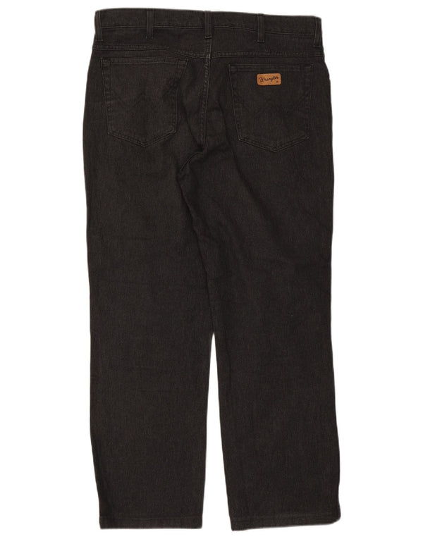 Blugi drepti Wrangler pentru bărbați Texas Stretch W36 L28 bumbac negru