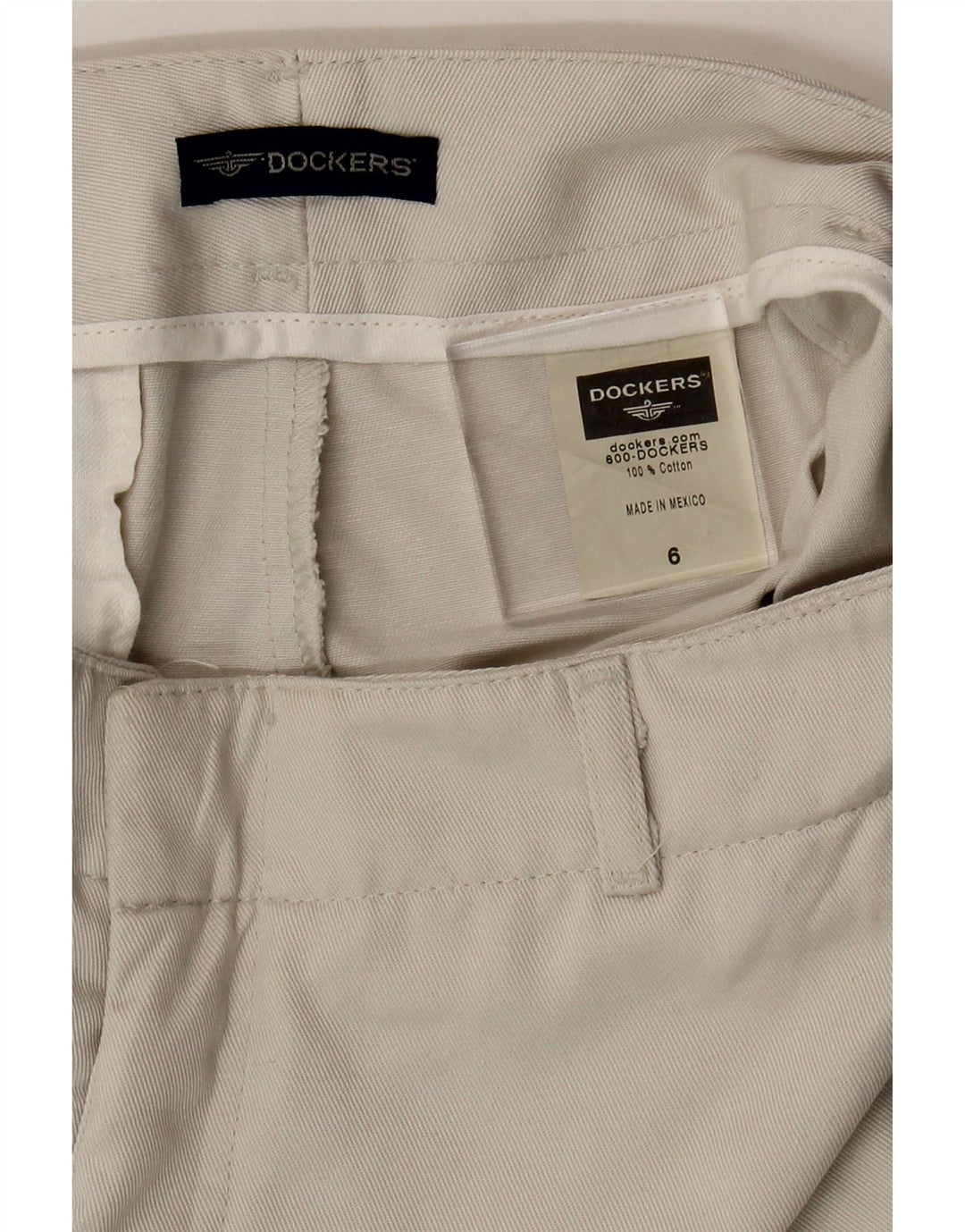 DOCKERS Womens Chino Shorts US 6 Medium W30  Grey Cotton Vintage Dockers and Second-Hand Dockers from Messina Hembry 