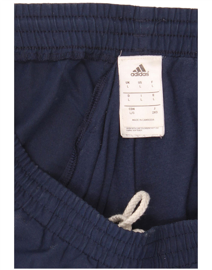 Pantaloni de trening pentru bărbați Adidas Pantaloni de jogging mari, bleumarin, poliester