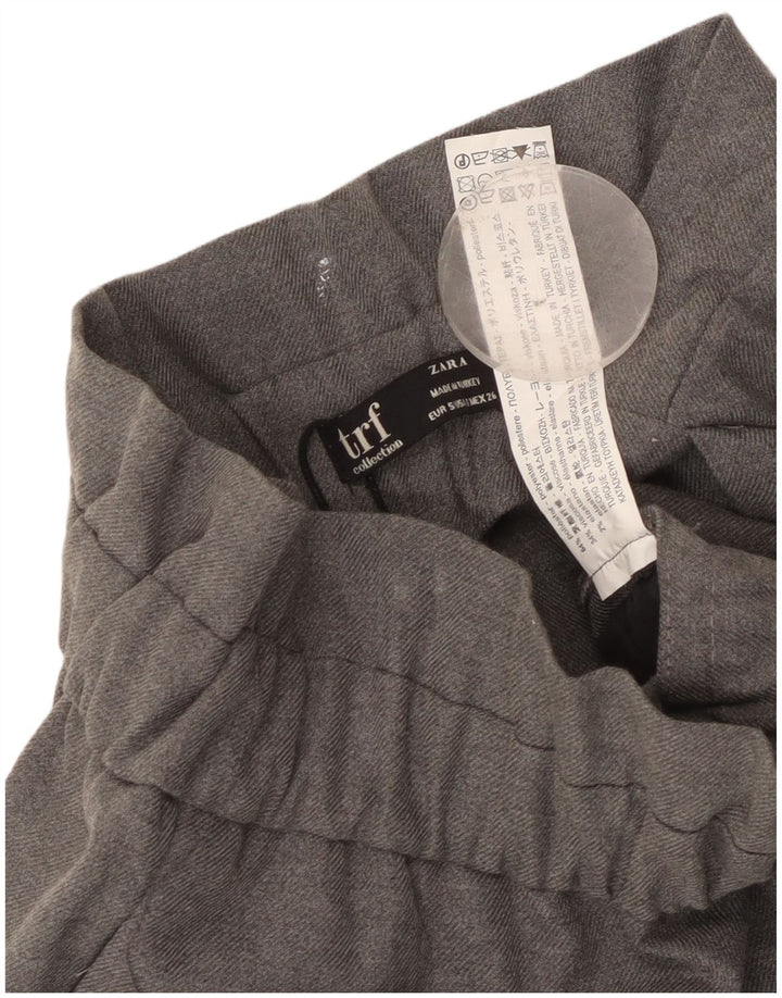 Pantaloni tăiați pentru femei Zara Mici L26 L24 Gri Poliester