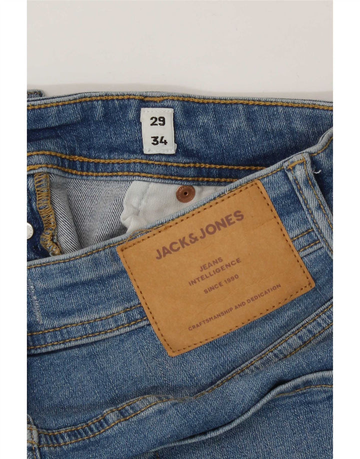 Blugi Jack & Jones GLENN Slim pentru bărbați W29 L34 Bumbac albastru
