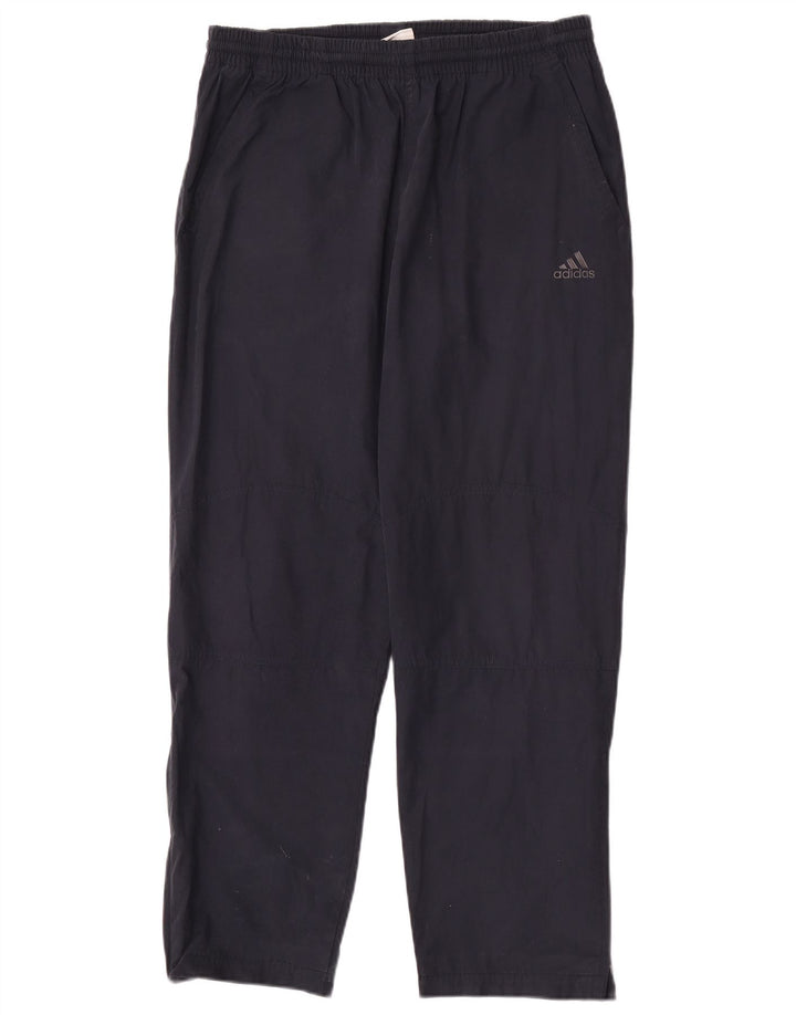 Pantaloni chino drepți pentru bărbați Adidas W32 L30 poliester bleumarin