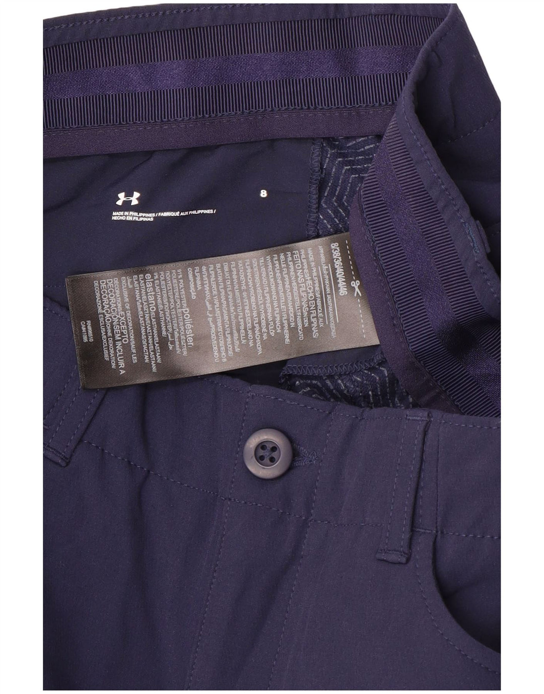 Pantaloni casual subțiri pentru femei Under Armour US 8 Medium W32 L31 Bleumarin