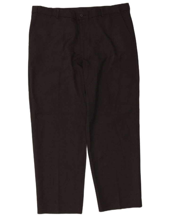 Pantaloni chino conici pentru bărbați Farah L42 L31 Poliester negru