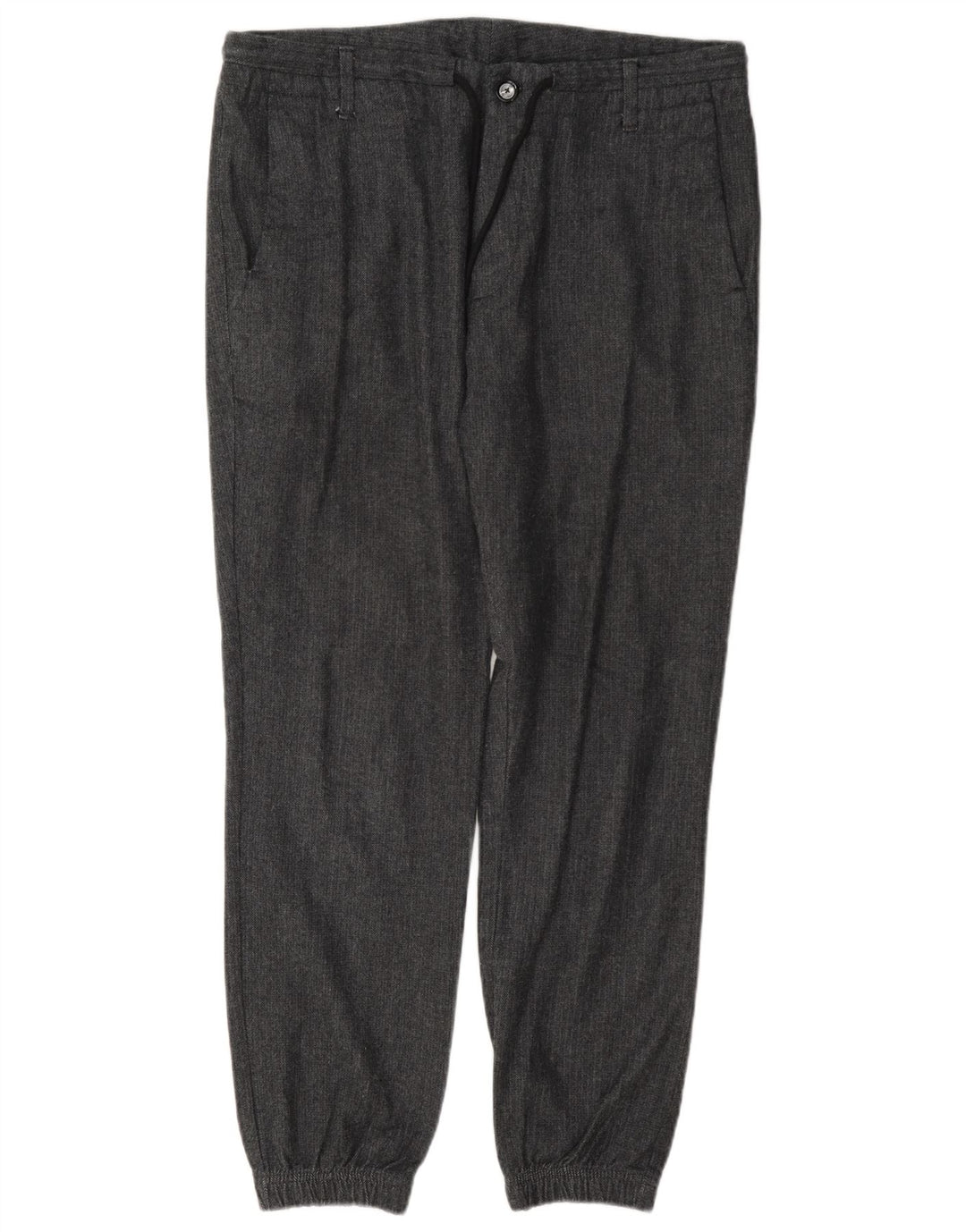 Massimo Dutti Pantaloni chino pentru bărbați EU 42 Large W32 L28 Gri Herringbone