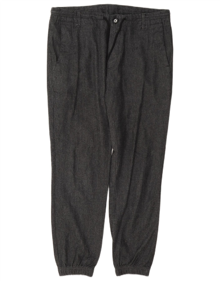 Massimo Dutti Pantaloni chino pentru bărbați EU 42 Large W32 L28 Gri Herringbone