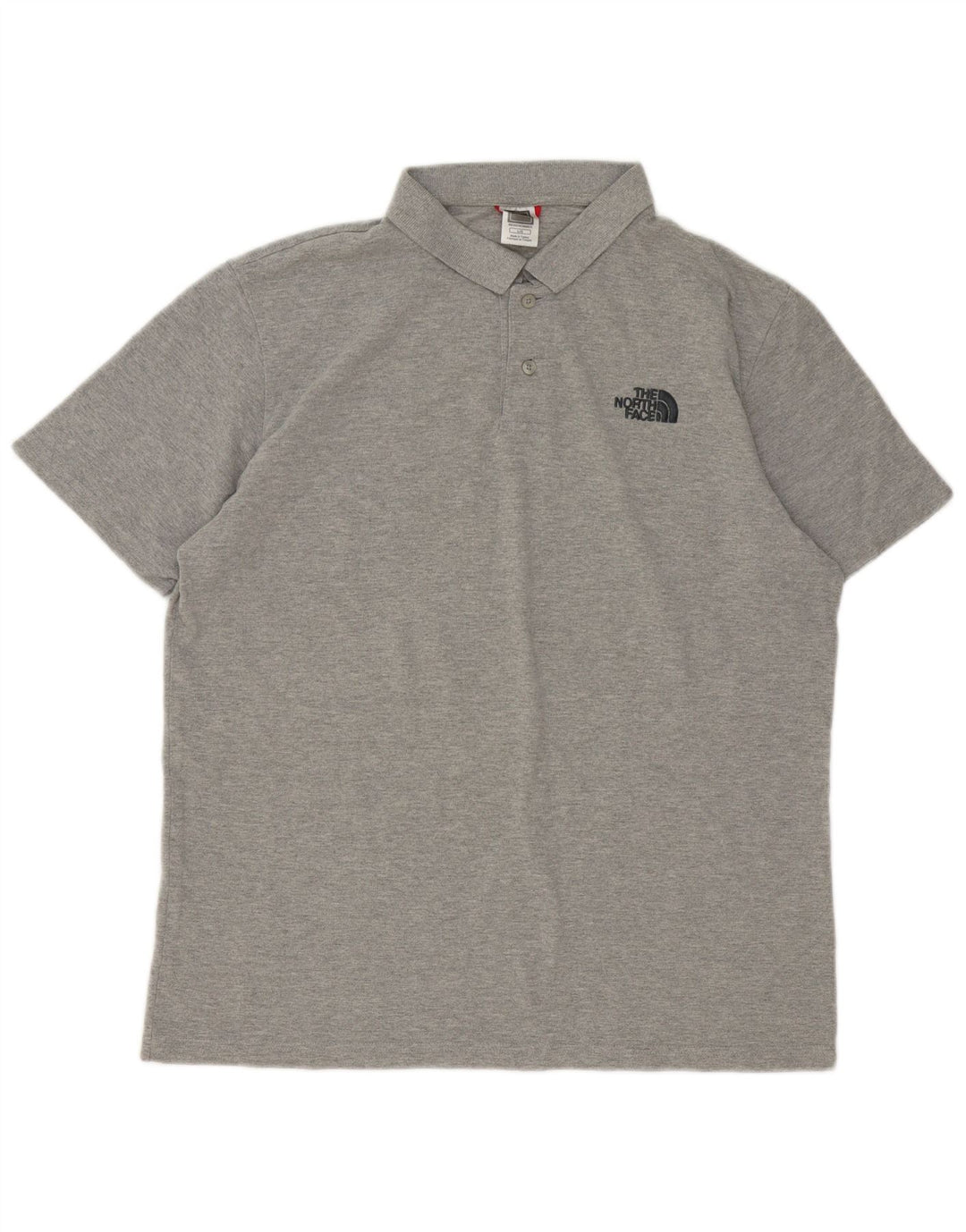 Tricou polo pentru bărbați The North Face, bumbac gri mare
