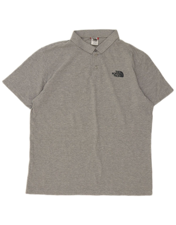 Tricou polo pentru bărbați The North Face, bumbac gri mare