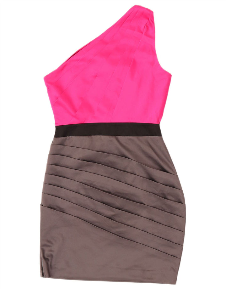 Rochie Lipsy pentru femei cu un singur umăr UK 10 Mic roz, poliester color bloc