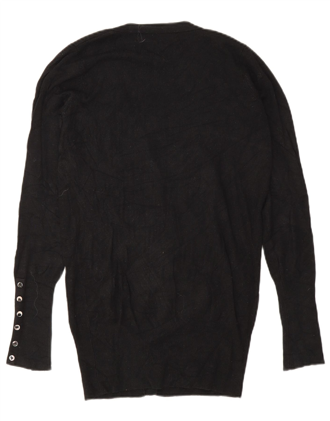Pulover cardigan pentru femei Zara UK 10 mic, negru, raion