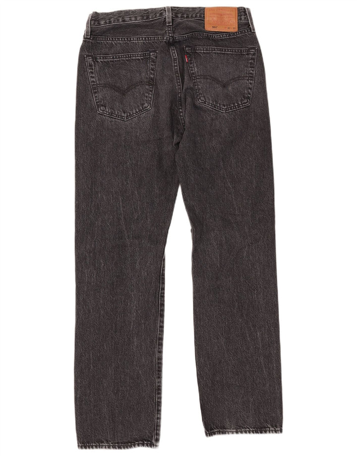 Blugi drepti pentru bărbați LEVI'S 501 W32 L32 bumbac gri
