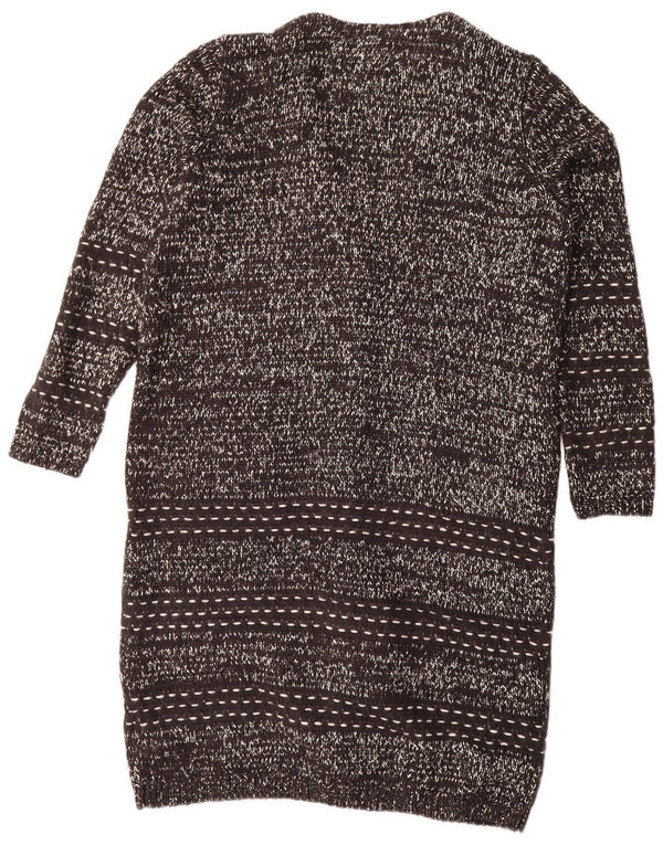 Pulover cardigan cu paragate Marks & Spencer pentru femei UK 16, mare, negru, pete