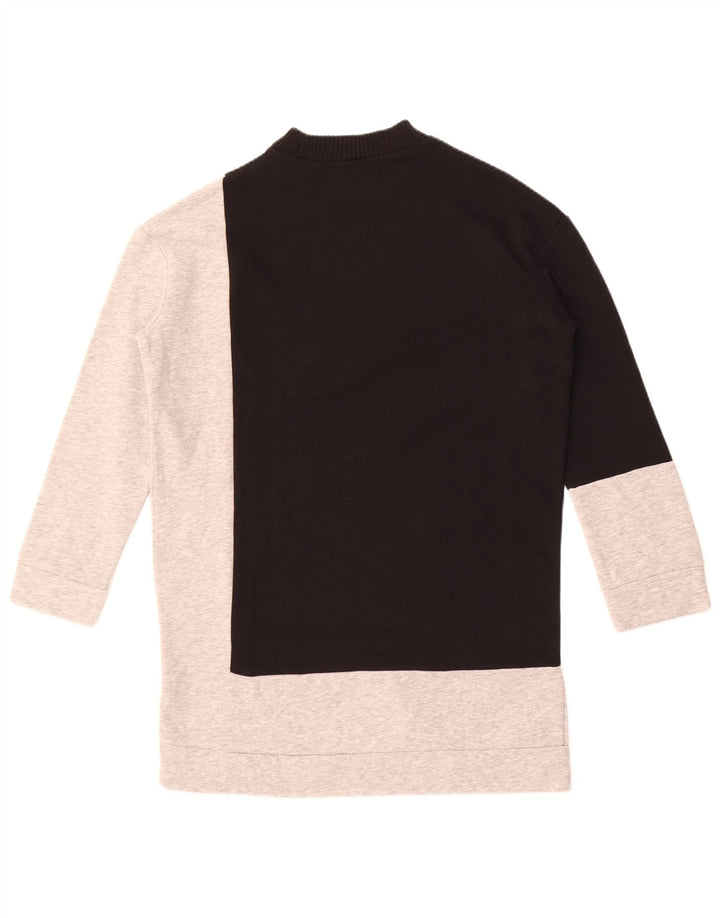 Pulover supradimensionat pentru femei Zara UK 10 Mic negru Colorblock